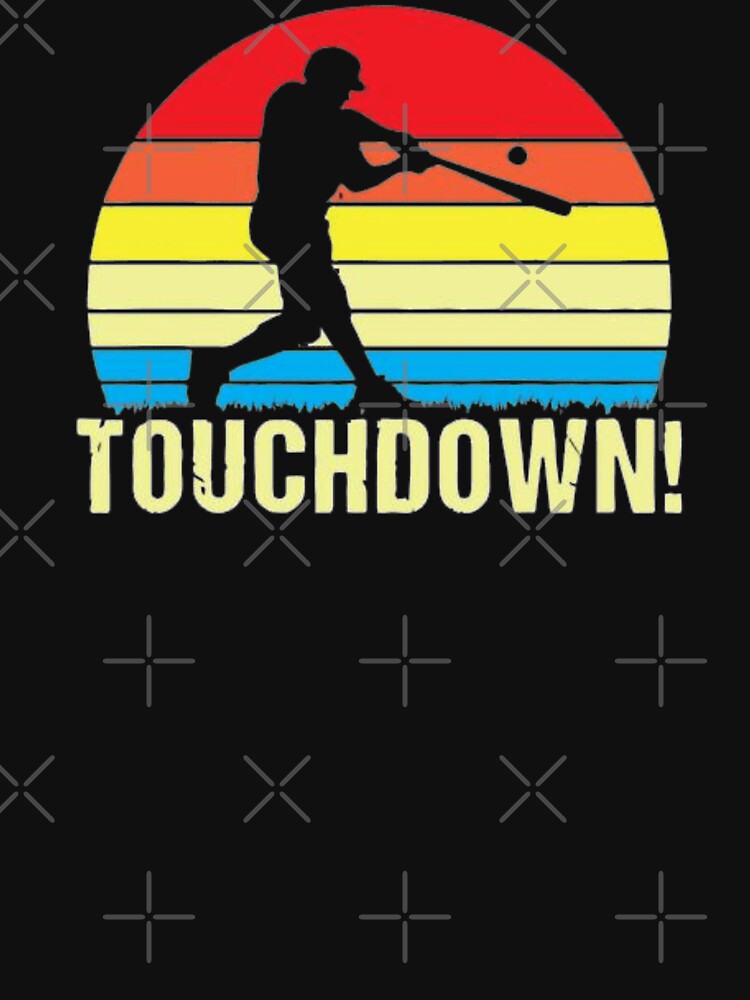 Popular Tee Touchdown Baseball T-Shirt - Sports & Wellness Tee