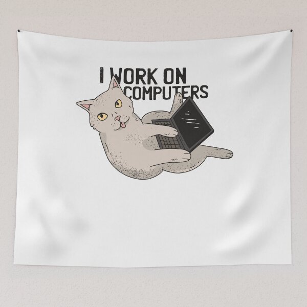 Item preview, Cat cat funny programmer computer scientist designed and sold by AaaleXX.