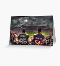 Bears vs. Packers HDR Greeting Card