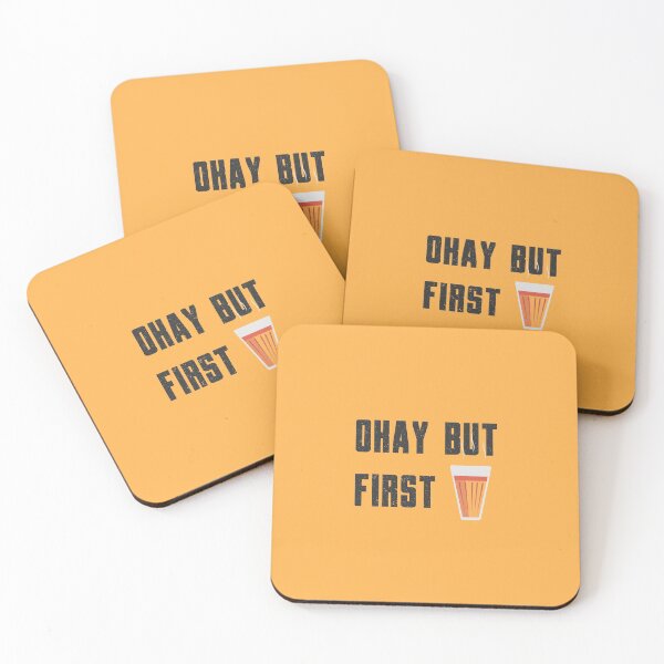 Item preview, Okay But First 1st Chai Quote designed and sold by artworkbyrihen.