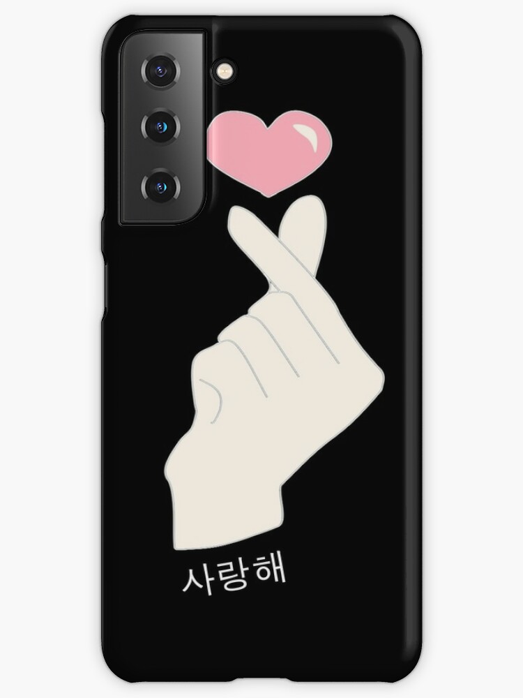 Kpop korean finger heart design