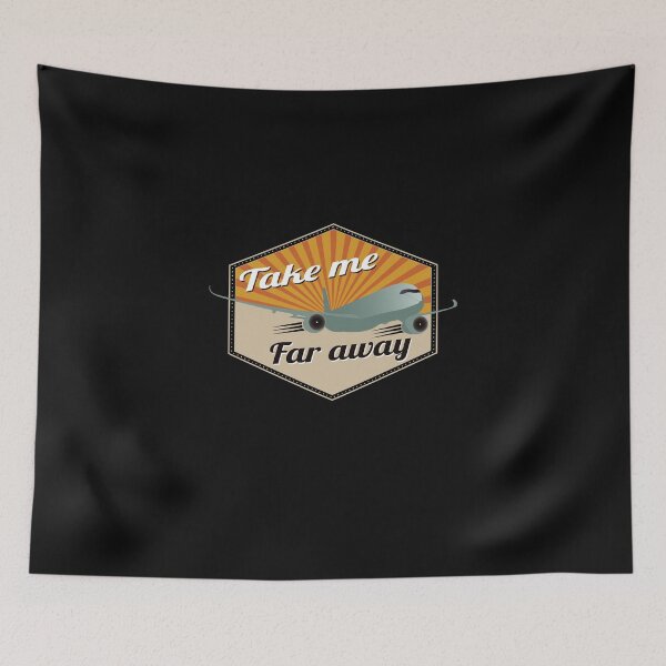 Item preview, Take me far away - Travel Vintage Design 70s colors designed and sold by FouDeeziner.