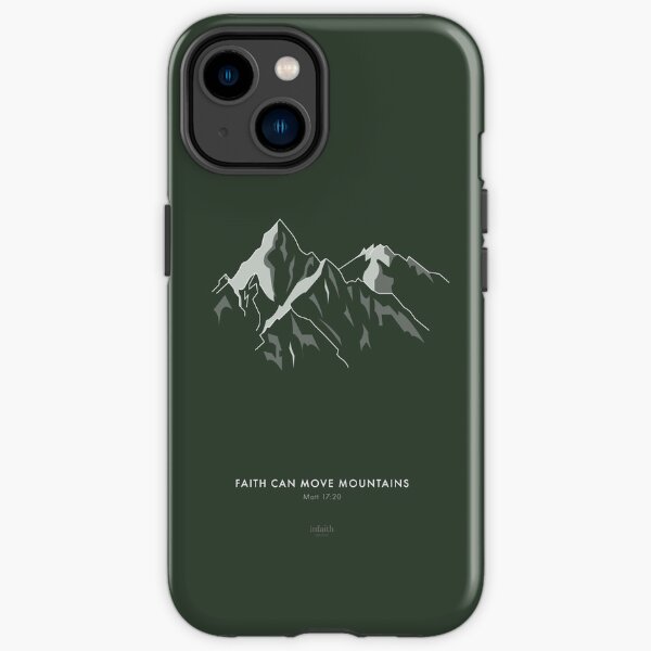 Berge - christliches Design (grün) iPhone Robuste Hülle