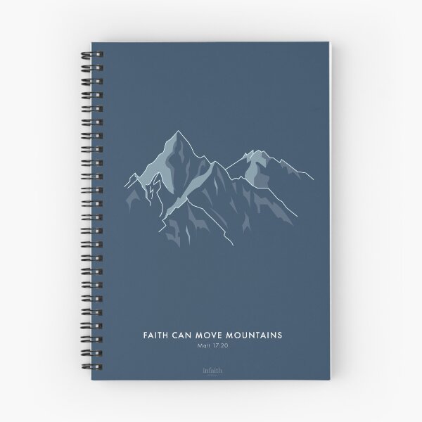 Item preview, Mountains – Christian Design (Blue) designed and sold by Infaith-designs.
