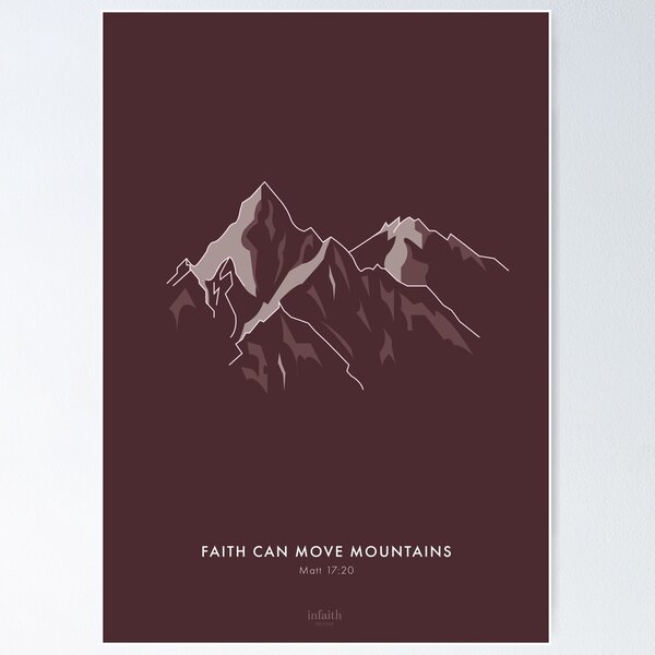 Item preview, Mountains – Christian Design (Bordeaux) designed and sold by Infaith-designs.