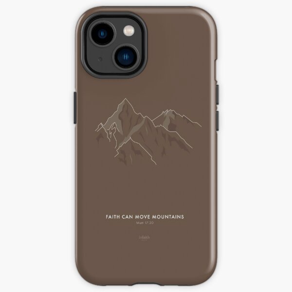 Mountains – Christian Design (Brown) iPhone Tough Case