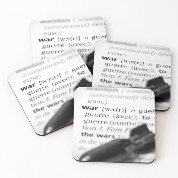 Item preview, War word definition text with bomb concept designed and sold by Grégory DUBUS.