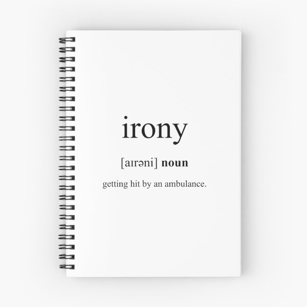 Item preview, Irony Definition | Dictionary Collection designed and sold by Designschmiede.