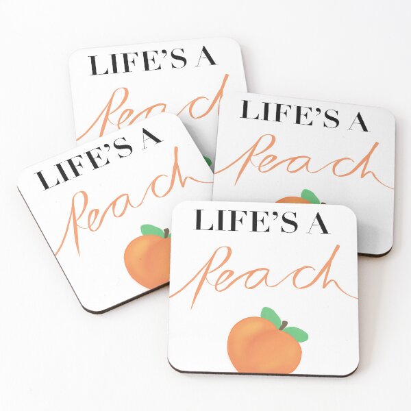 Item preview, Life’s a peach  designed and sold by SleepyGalDesign.