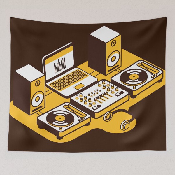 Item preview, Dj producer desk graph designed and sold by shinobishirt.