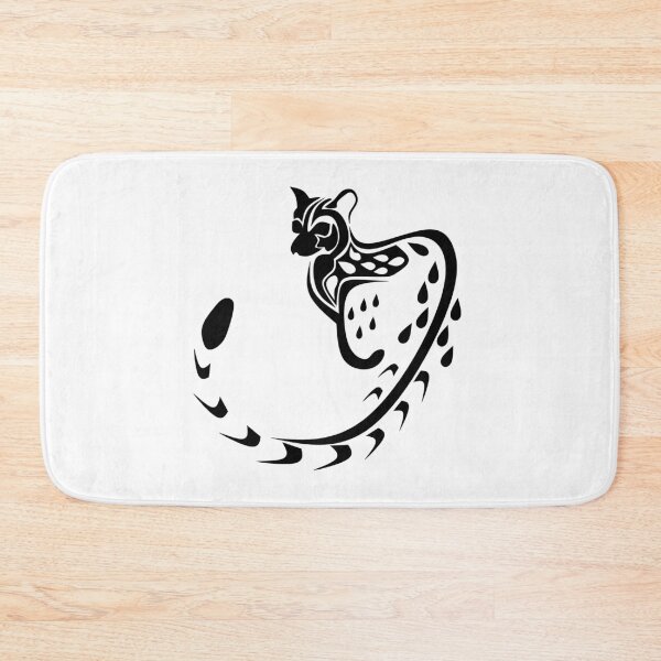 Item preview, Silhouette Tribal Large Spotted Genet with Black Ink designed and sold by grounds.
