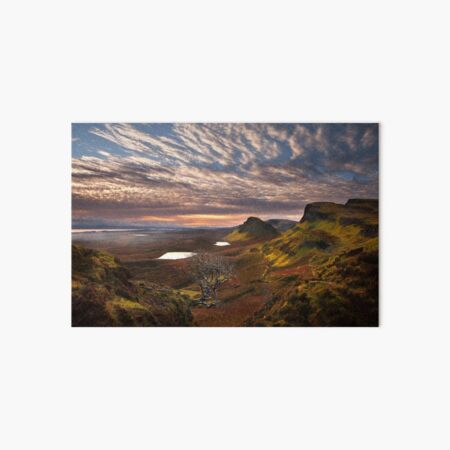 Quiraing at Sunrise Trotternish Isle of Skye. Scotland. Art Board Print