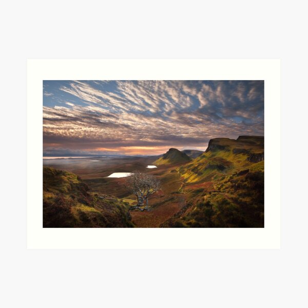 Quiraing at Sunrise Trotternish Isle of Skye. Scotland. Art Print