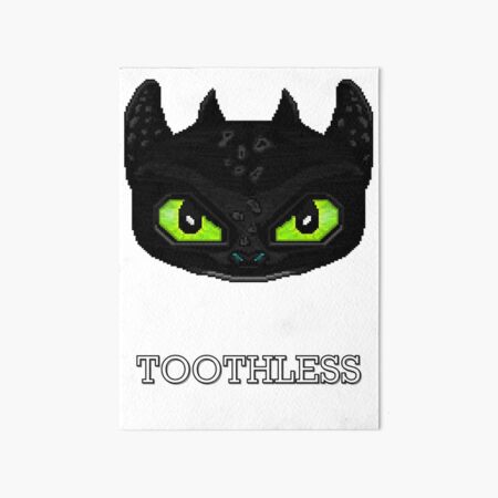 Pink Toothless Dragon Eyes Drawing Art Board Print for Sale by itsMePopoi