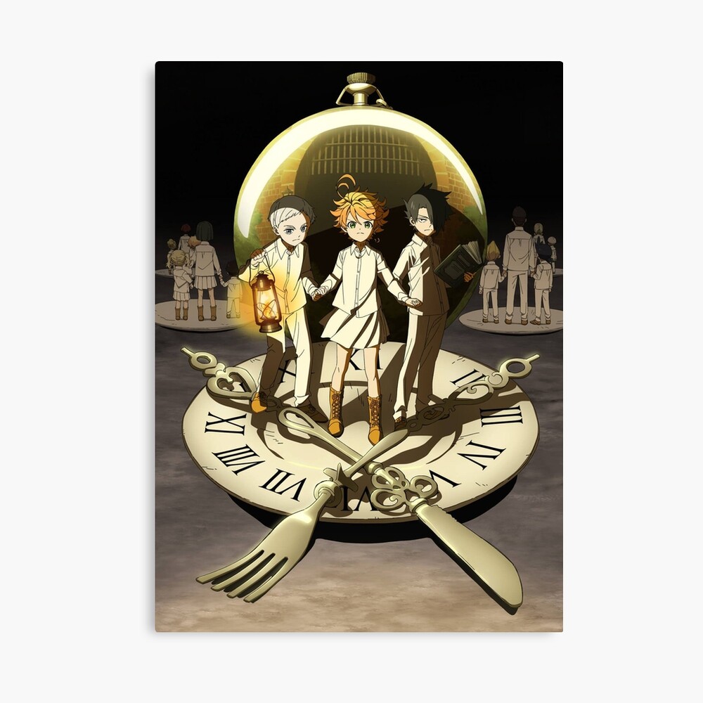 Promised Neverland Emma Norman Ray Poster By Lawliet1568 Redbubble