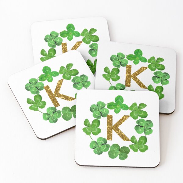 Item preview, Letter  K ,lucky clover,st patricks day,,shamrock, glitter,four leaf clover,4 leaf clover,st paddy alphabet designed and sold by Pascally.