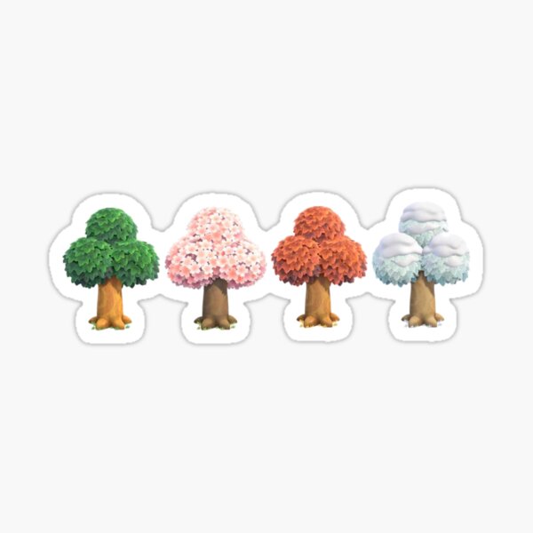 animal traversant de nouveaux horizons arbres Sticker