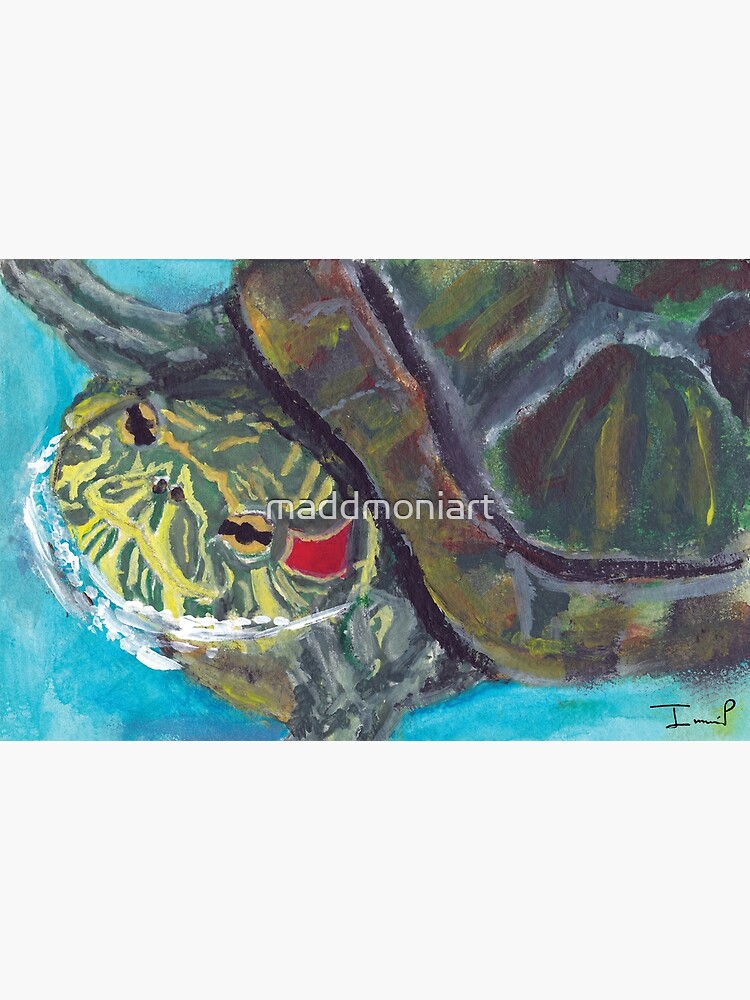 Red Eared Slider by maddmoniart
