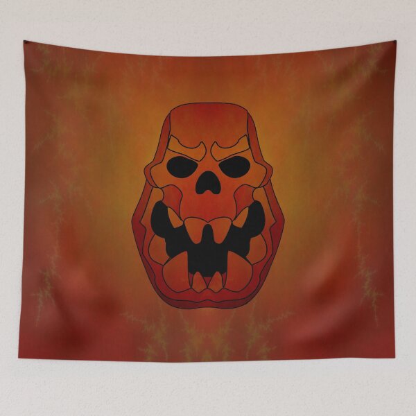 Item preview, Burning Ork Skull designed and sold by SolarCross.
