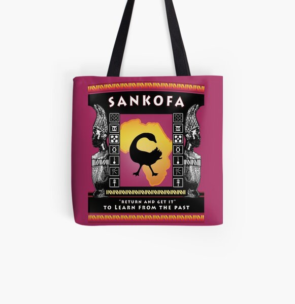Nguzo Saba SANKOFA All Over Print Tote Bag