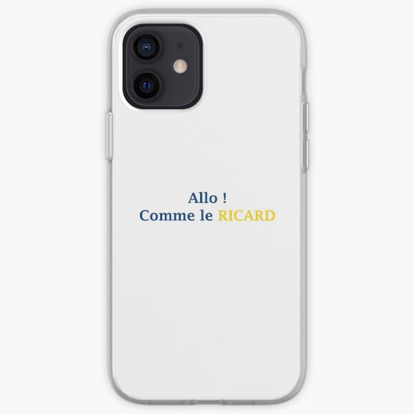 allo ricard jaune Coque souple iPhone