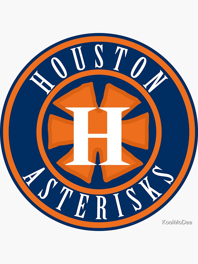 Houston ASTERISKS Cheating Baseball T-Shirt - Houston Asterisks - Sticker