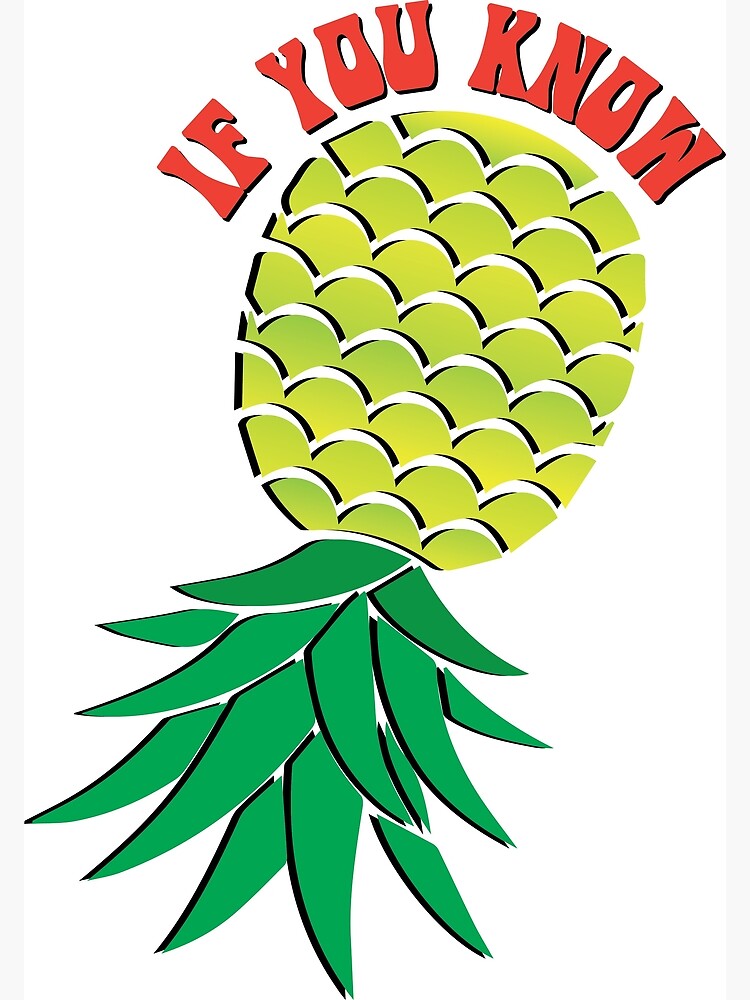 "Upside Down Pineapple Swinger" Poster for Sale by BL3Designco Redbubble
