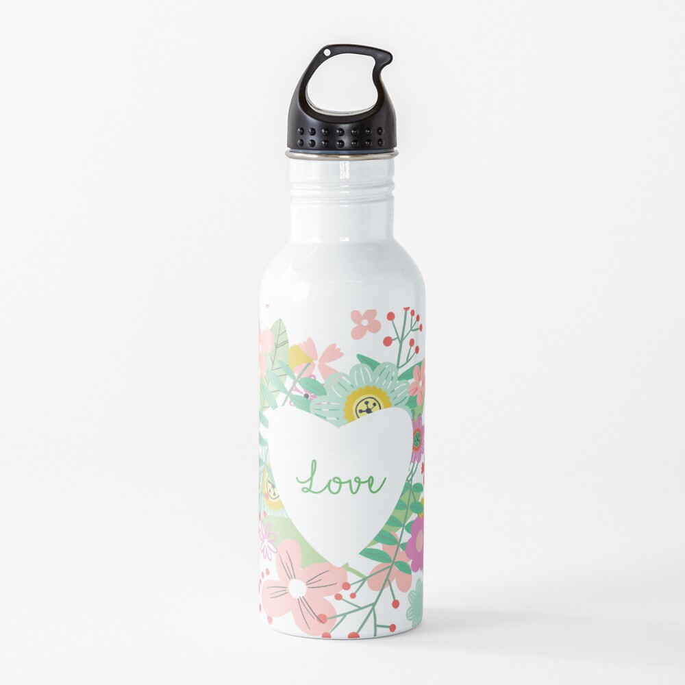 Love flowers Water Bottle