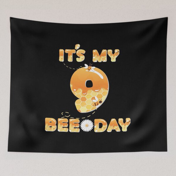 Item preview, It's My 9th Bee Day - 9 Years Old Birthday Party Girl product designed and sold by Grabitees.