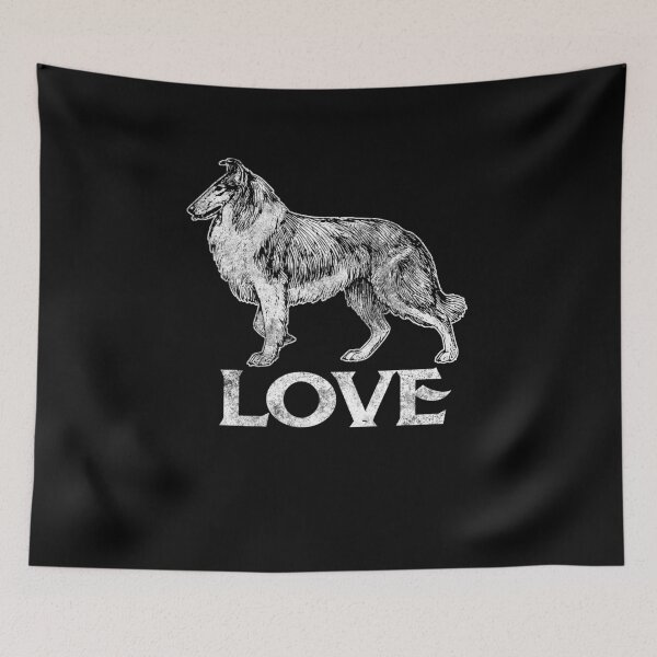 Item preview, Rough Collie Love Dogs Puppies Vintage Design Love Animals designed and sold by Flying Jake.