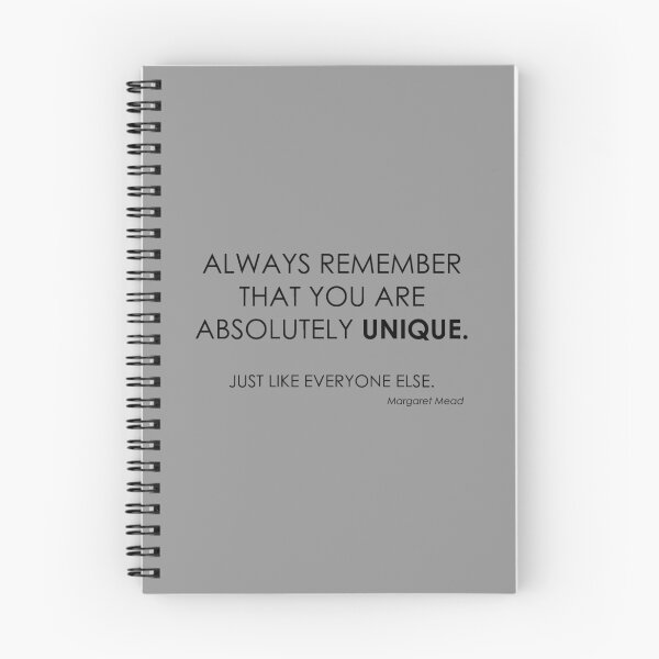 Item preview, quote: Always remember that you are absolutely unique. Just like everyone else. designed and sold by He-Be.