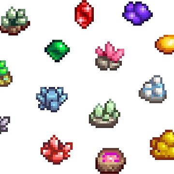 Aperçu de l'œuvre Pierres précieuses Stardew Valley de Saerayy