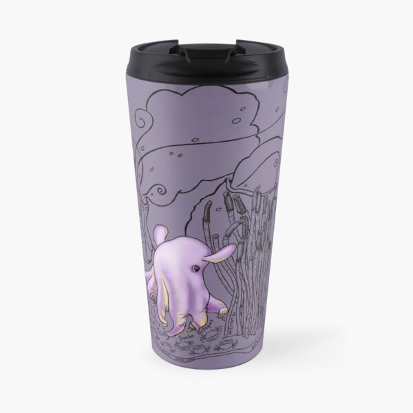 Cute Dumbo Octopus Doodle Travel Mug