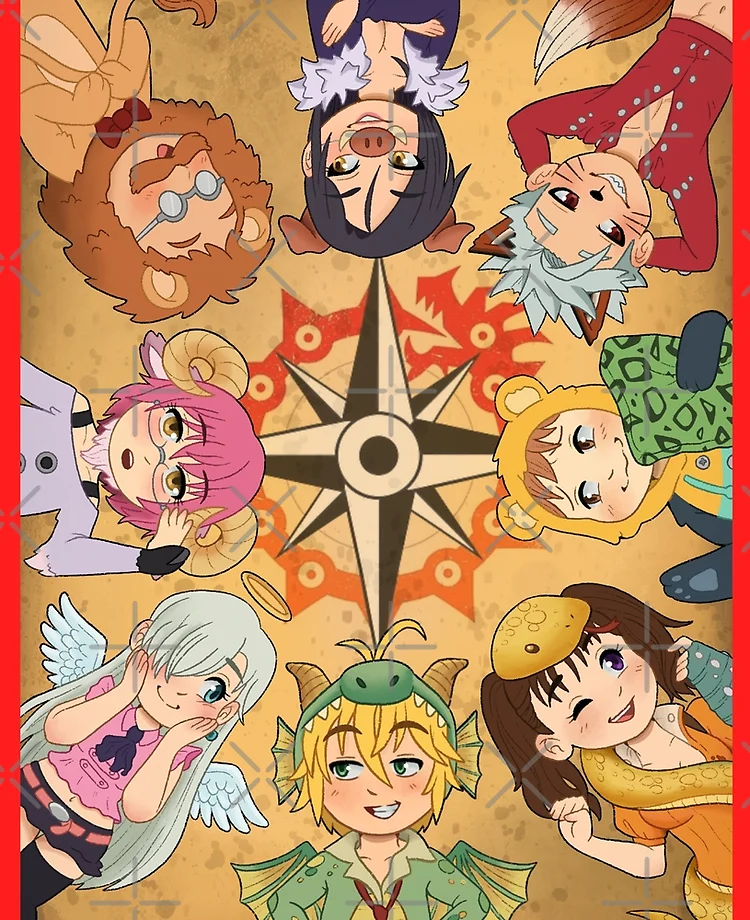 The Seven Deadly Sins Character Mashup Anime Nanatsu no Taizai iPad Case &  Skin for Sale by shizazzi
