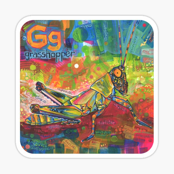 G Is for Grasshopper - 2020 Sticker
