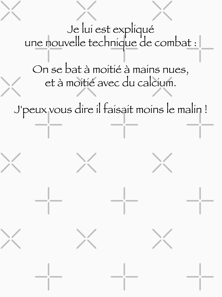 « on se bat à moitié à mains nue à moitié du calcium » par Timena
