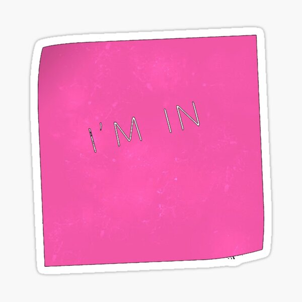 Item preview, "I'M IN" Sticky Note - AMLT designed and sold by ArtworkBySarahN.