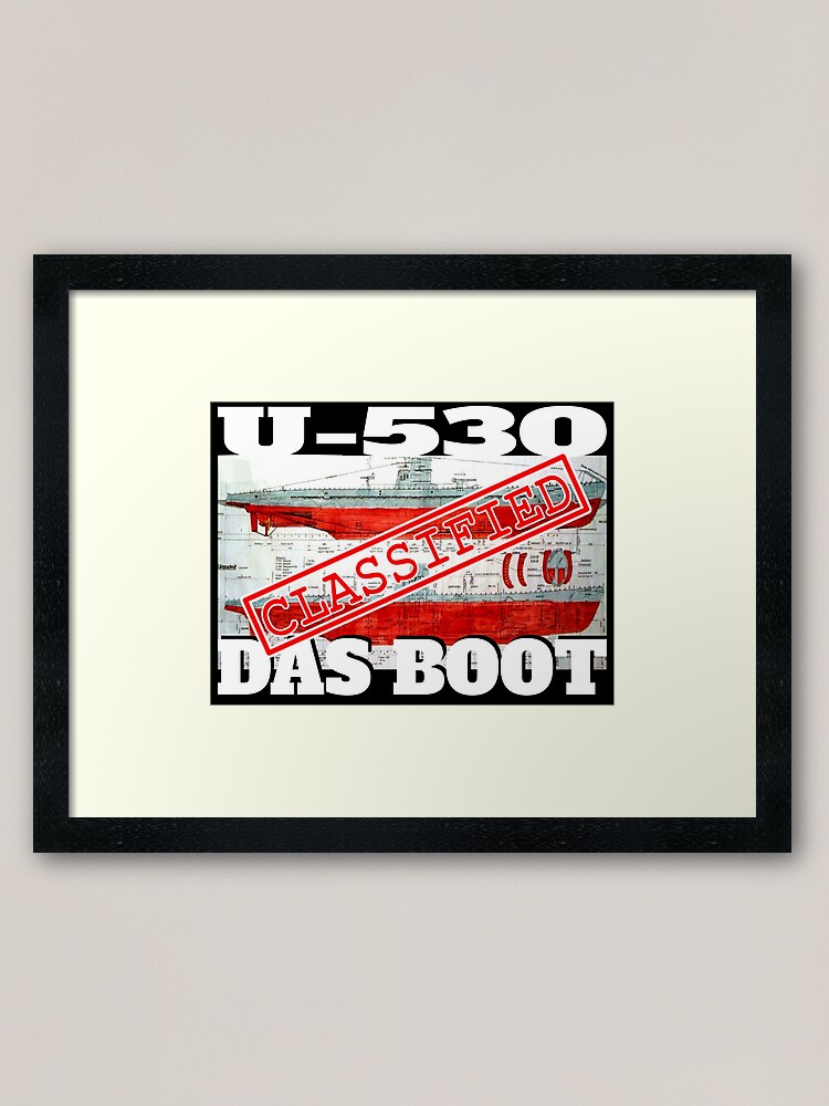 Imagen 1 de 7, Lámina enmarcada con la obra Das Boot U-530, diseñada y vendida por warcollectionar.