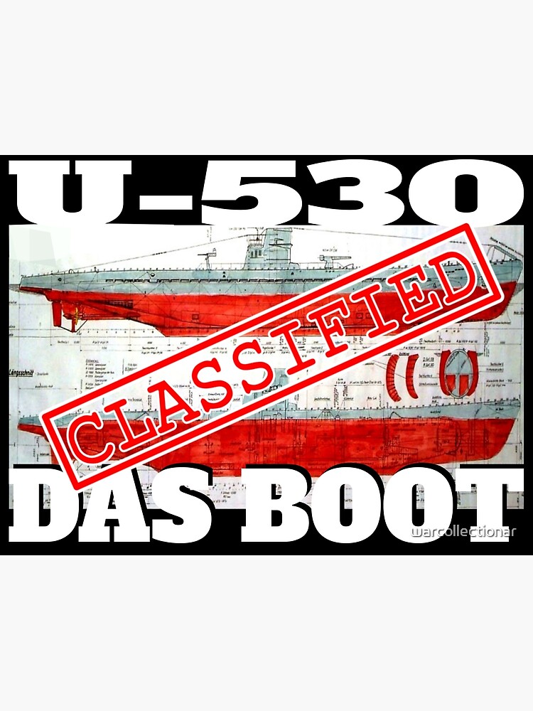 Imagen 7 de 7, Lámina enmarcada con la obra Das Boot U-530, diseñada y vendida por warcollectionar.