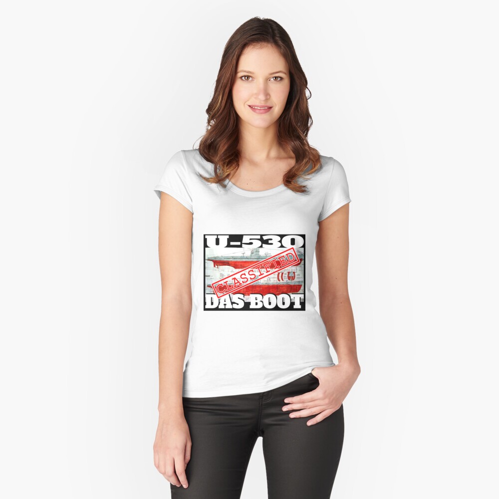Vista previa del artículo con la obra «Camiseta entallada de cuello ancho», diseñado y vendido por warcollectionar.