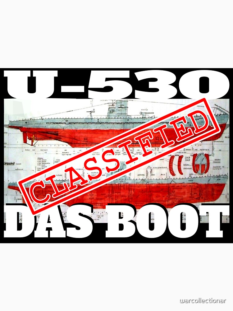 Imagen 7 de 7, Camiseta clásica con la obra Das Boot U-530, diseñada y vendida por warcollectionar.