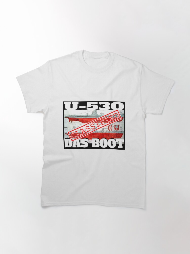 Imagen 3 de 7, Camiseta clásica con la obra Das Boot U-530, diseñada y vendida por warcollectionar.