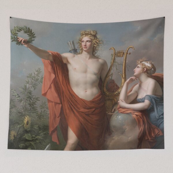 Item preview, Apollo, God of Light, Eloquence, Poetry and the Fine Arts with Urania, Muse of Astronomy designed and sold by InnerCitadel.