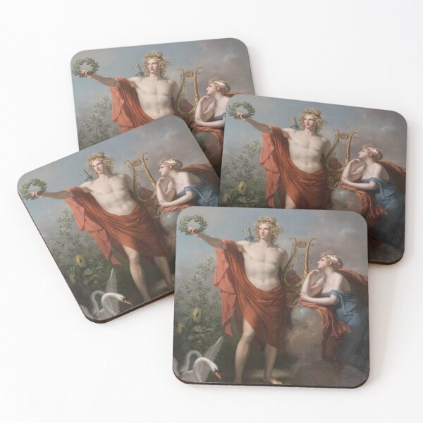 Item preview, Apollo, God of Light, Eloquence, Poetry and the Fine Arts with Urania, Muse of Astronomy designed and sold by InnerCitadel.