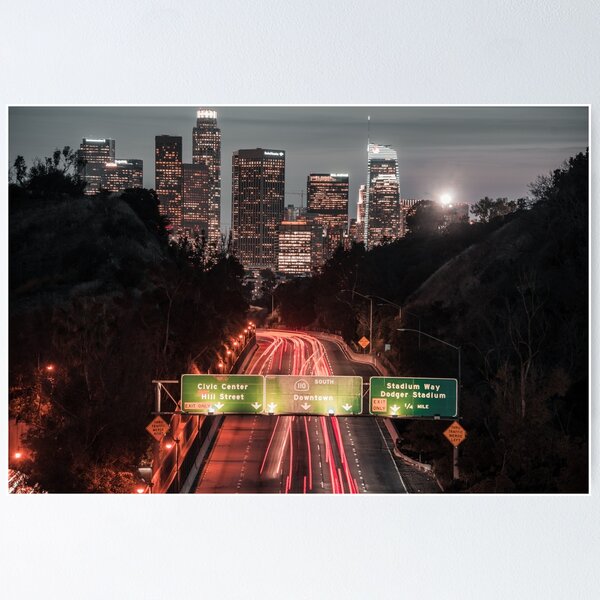 Item preview, Downtown Los Angeles Print designed and sold by trqffic.