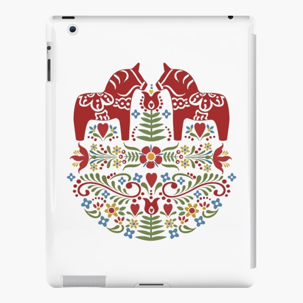 Scandinavian Dala Horse, Swedish Wedding iPad Snap Case