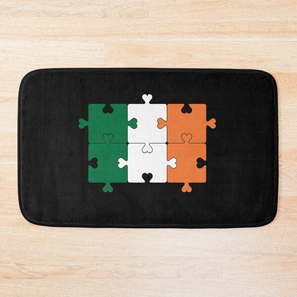 Item preview, Autism Heart Jigsaw Puzzle of The Ireland's Flag  designed and sold by Chakibalami.