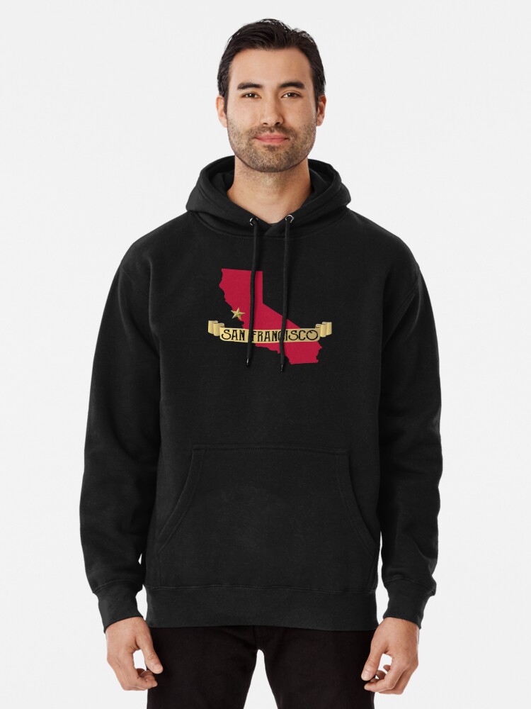 San Francisco City By The Bay Golden State Charcoal Hoodie Sweatshirt -  Men's M