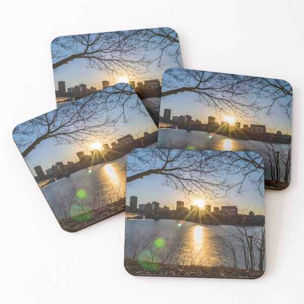 Item preview, View from my window sunset over city of Montreal designed and sold by RezieMart.