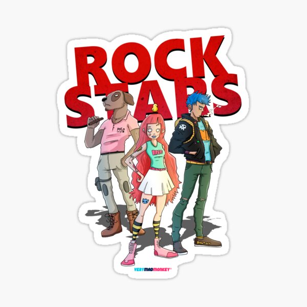 Rock Stars by Fran Ferriz Pegatina